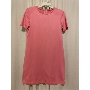 Barley Worn Velvety Bubble Gum Pink Zara Tunik Shirt Dress Size Small